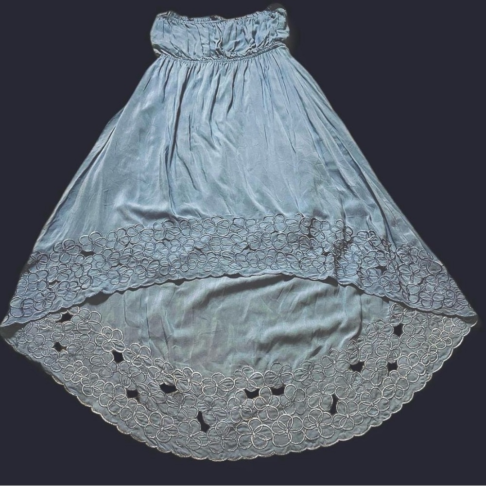 Blue Angels by the Sea strapless dress with embroidery - Picture 3 of 5